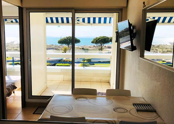 Camarg'beach Vue Mer-piscines-plages-tennis-parking-4pers *